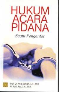 Image of Hukum acara pidana suatu pengantar